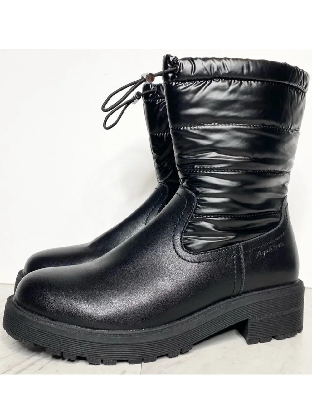 AquaDiva Black Puffer Boot 39